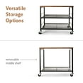 thumbnail image 6 of Fridge Stand with Storage, Heavy Duty Refrigerator Cart for Dorms and Kitchens, 6 of 8