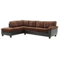 thumbnail image 3 of Glory Furniture Gallant Microsuede Sectional in Chocolate, 3 of 6