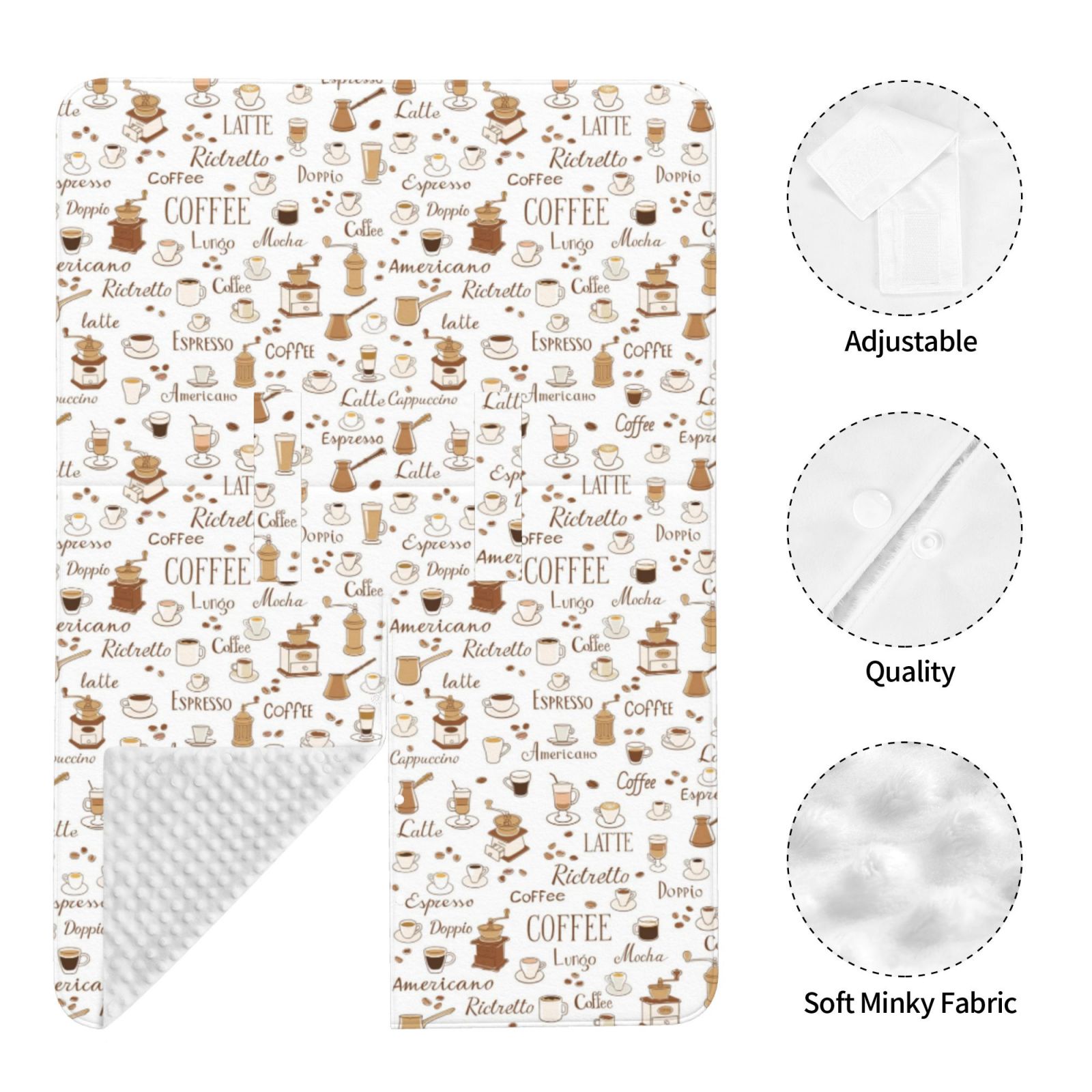 Naloa Coffee Baby Car Seat Cover, Breathable Baby Carrier Cover, Multiuse Baby Carrier Cover & Nursing Breastfeeding Cover