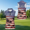 thumbnail image 5 of Jeiento American Flag Matching Couple Golf Shirts Trendy Sleeveless Golf Tank Tops Hawaiian Palm Tree Athletic Golf Wear Quick Dry Couple's Golf Apparel, Women's 2XL, 5 of 7