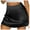 Black*, variant on RUTAYY Women's Skirt A-Line High Waist Zipper Satin Ribbon Solid Color Comfortable Breathable Trendy Travel Mini Skirt