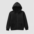 thumbnail image 5 of zuwimk Toddler Fleece Jacket - Weather Resistant Polar Fleece Lined Full Zip Boys Winter Coat - Cozy Hooded Kids Winter Jacket(5-6 Years,Black), 5 of 8