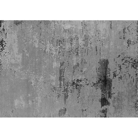 Ahgly Company Indoor Rectangle Oriental Gray Industrial Area Rugs, 2' x 4'