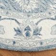 thumbnail image 3 of SAFAVIEH Micro-Loop Larry Oriental Area Rug, Blue/Ivory, 5' x 5' Round, 3 of 8