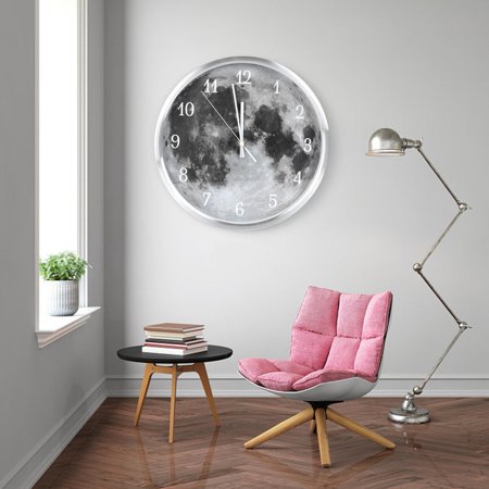 VGEBY Geekcook Creative Wall Clock One Drop Of Star River Grey Wall ...