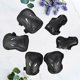 thumbnail image 4 of EeaseMX Kit de protección deportiva de 6 piezas, rodilleras, coderas y muñequeras, talla M, color negro., 4 of 8