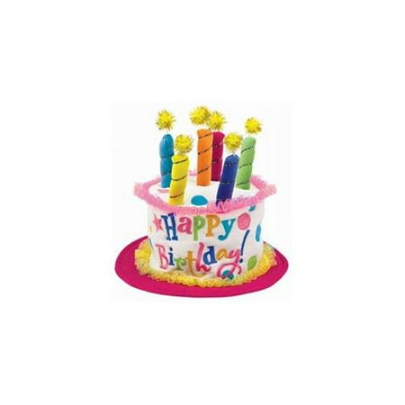 Plush Birthday Cake Hat - Girl Birthday Cake Hat