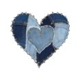 thumbnail image 2 of Stylish Women's Casual Tee – Short Sleeves with Charming Heart Denim Print, 2 of 7