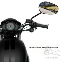 Universal Oval 8mm 10mm Motorcycle Rear View Side Mirrors for Honada Suzuki Cruiser Chopper Honda Yamaha kawasak