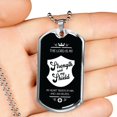 thumbnail image 2 of Christian Firefighter My Strength Dog Tag Stainless Steel or 18k Gold, 2 of 8