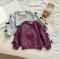 thumbnail image 6 of Kids Sweatshirt Boy Long Sleeve Purple Sweatshirt Girls Crewneck Pullover Casual Sport Sweatshirts Fall Clothes Girl Clothes 7-8 Years, 6 of 8