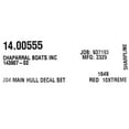 thumbnail image 4 of Chaparral Boat Hull Decal Set 14.00555 | 204 Xtreme Red Black (Kit), 4 of 4