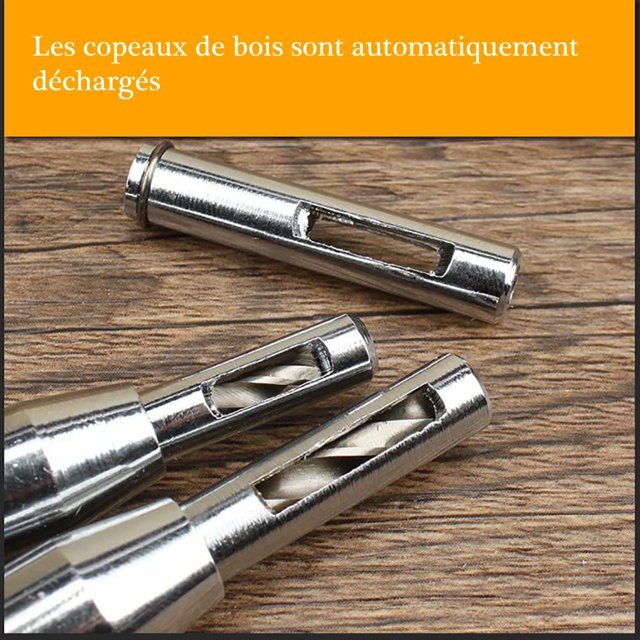 Broca autocentrante - Juego de 4 herramientas de carpintería HSS Bisagras de centrado para pilotos de gabinetes de puertas, a menudo utilizadas para ebanistas, fabricantes de muebles y otros oficios de carpintería XianweiShao 8390615755481