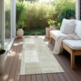 thumbnail image 6 of Addison Rugs Chantille Indoor/Outdoor Traditional Patchwork Taupe Washable Runner Rug, 2'3" x 7'6", 6 of 6