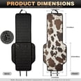 thumbnail image 7 of COEQINE Quilted Car Front Seat Cover 2 Pack Non-Slip Decorative Bucket Seat Cover Heavy Duty Dog Car Seat Protector Universal Fit Auto Accessories, Rustic Cow Skin Print, 7 of 7