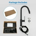 thumbnail image 5 of Bothwa Home KF-SL023-MB 19-Inch Talia Kitchen Faucet in Matte Black Finish, 5 of 7