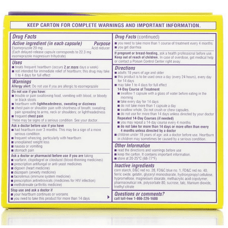 Nexium 24HR Capsules 28 ea (Pack of 3)