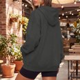 thumbnail image 5 of Resicozy Zip Up Hoodie Women Oversized Y2K Hoodies Casual Long Sleeve Sweatshirts Fall Spring Track Jackets with Pockets 2026 Black S, 5 of 5