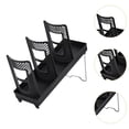 thumbnail image 6 of yotijay Bathroom Cup Dispenser Decor Mouthwash Cup Holder for Bathroom Home Tabletop Black Single Row, 6 of 9
