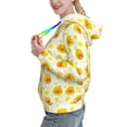 thumbnail image 2 of Uemuo Ducky Cartoon Pattern Women's Hoodie with Eye-catching Drawstrings- Casual Pullover Hoodie with Kangaroo Pocket, Stylish Hooded Sweatshirt-Small, 2 of 7