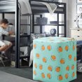 thumbnail image 3 of Freestanding Laundry Basket with Lid, Collapsible Zipper Clothes Storage Bag with Handle - 50*40*50cm, 3 of 5