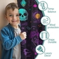 thumbnail image 3 of Blackout Kids Curtains,Psychedelic Halloween Pattern Childrens Insulated Curtains Set Of 2,Bedroom Essentials,Toddler Room Decor 52x63in(132x160cm), 3 of 5