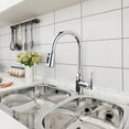 thumbnail image 3 of Wowow Single Handle Kitchen Sink Faucet Chrome Kitchen Faucet with Pull Down Sprayer, 1 Piece, 3 of 9