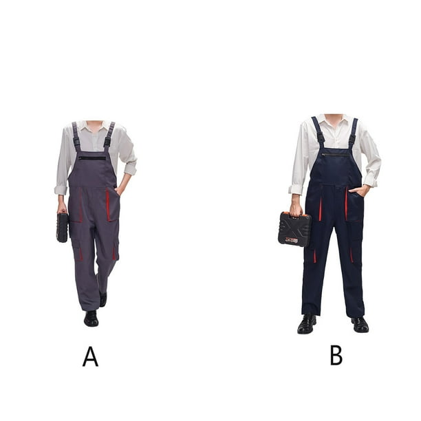 Workshop Overalls Work Uniform with Tool Pockets Protective