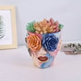 thumbnail image 2 of Maceta Con Rosa Pintada A Mano Adorno Decorativo Para Jardín, Patio O Balcón, 2 of 5