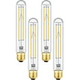 thumbnail image 1 of GHSDFBB Dimmable E26 LED Bulb 8W Equal 75 Watt Light Bulbs Soft White 3000K E26 Edison Bulb AC120V 800lm Tubular T9 T10 LED Bulb for Rustic Pendant,Chandeliers,Wall sconces E26 Light Bulbs 4Pack, 1 of 7