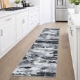 thumbnail image 2 of GLATTICE Runner Rug 2x6 Non-Slip Carpet Runner Washable Floor Runner Soft Thin Kitchen Runner for Hallway Bedroom Laundry Room, Black Grey, 2 of 7