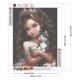 thumbnail image 2 of Pintura de diamante 5D DIY taladro redondo completo dulce niña gato decoración del hogar arte 30x40cm, 2 of 9