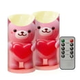 thumbnail image 2 of Iauyy Flameless Candles Battery Operated LED Pillar Candles with Remote and Timer, Gradual Color Transition Set of 2 （S), 2 of 8