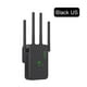 thumbnail image 2 of Repetidor WiFi Amplificador de señal Amplia cobertura WiFi Range Extender (Negro EE. UU.) WDOplteas Para estrenar, 2 of 9