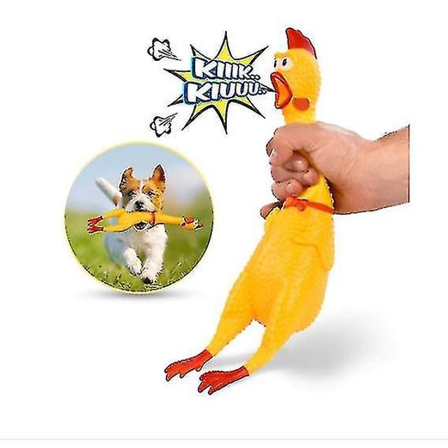 Juguete para perros HUOGUO Screaming Chicken Rubber Decompression L
