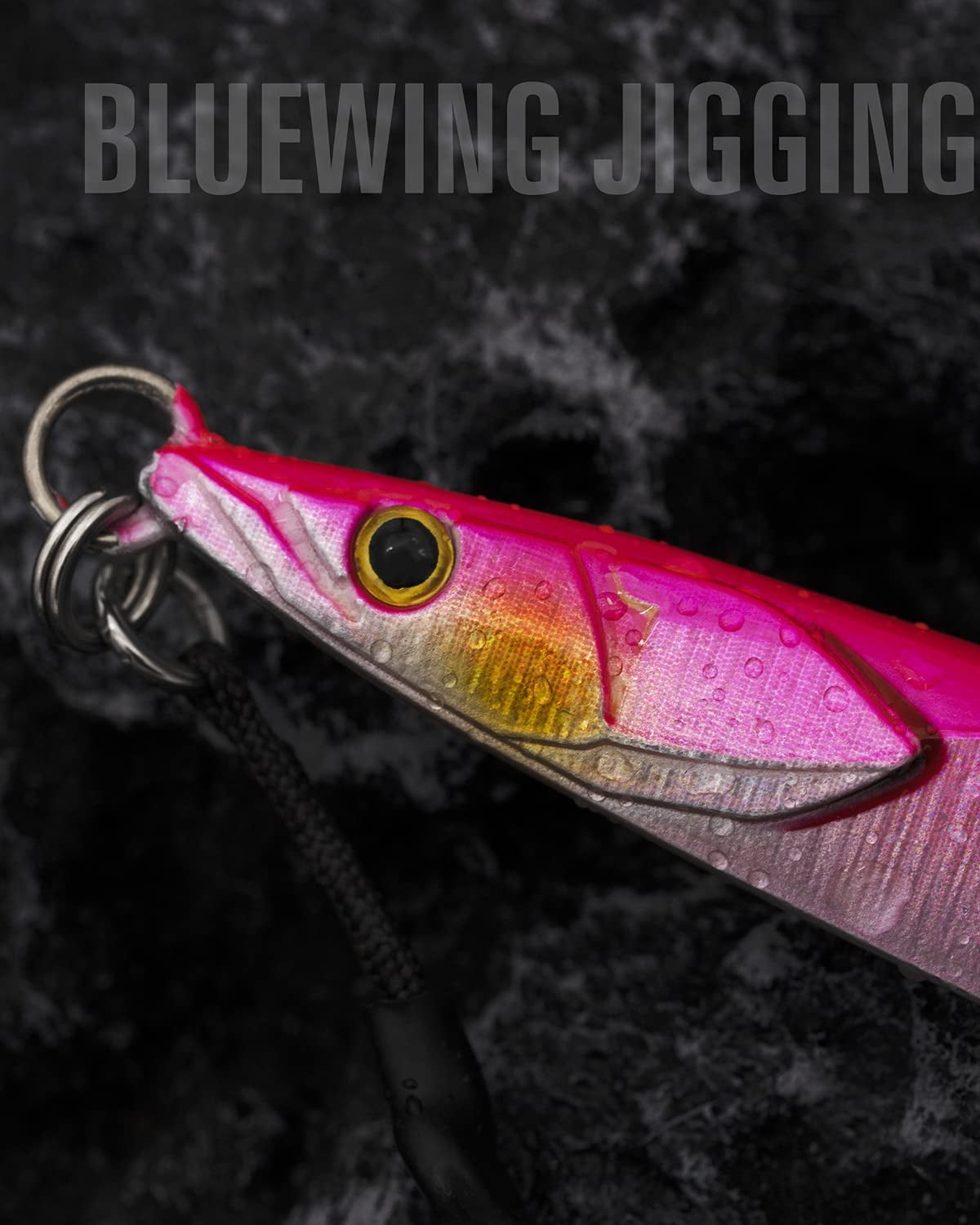 BLUEWING Fishing Saltwater Jigs Speed Jigging Lure Slow Jigging, Jig with  Hook Vertical Jigs for Saltwater Fish Artificial Lures Jigging, Pink,120g 