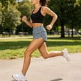 thumbnail image 7 of Hurxie Athletic Shorts for Women 3" - High Waisted Quick Dry for Running Workout Gym Track with Pocket Gray,XL, 7 of 7