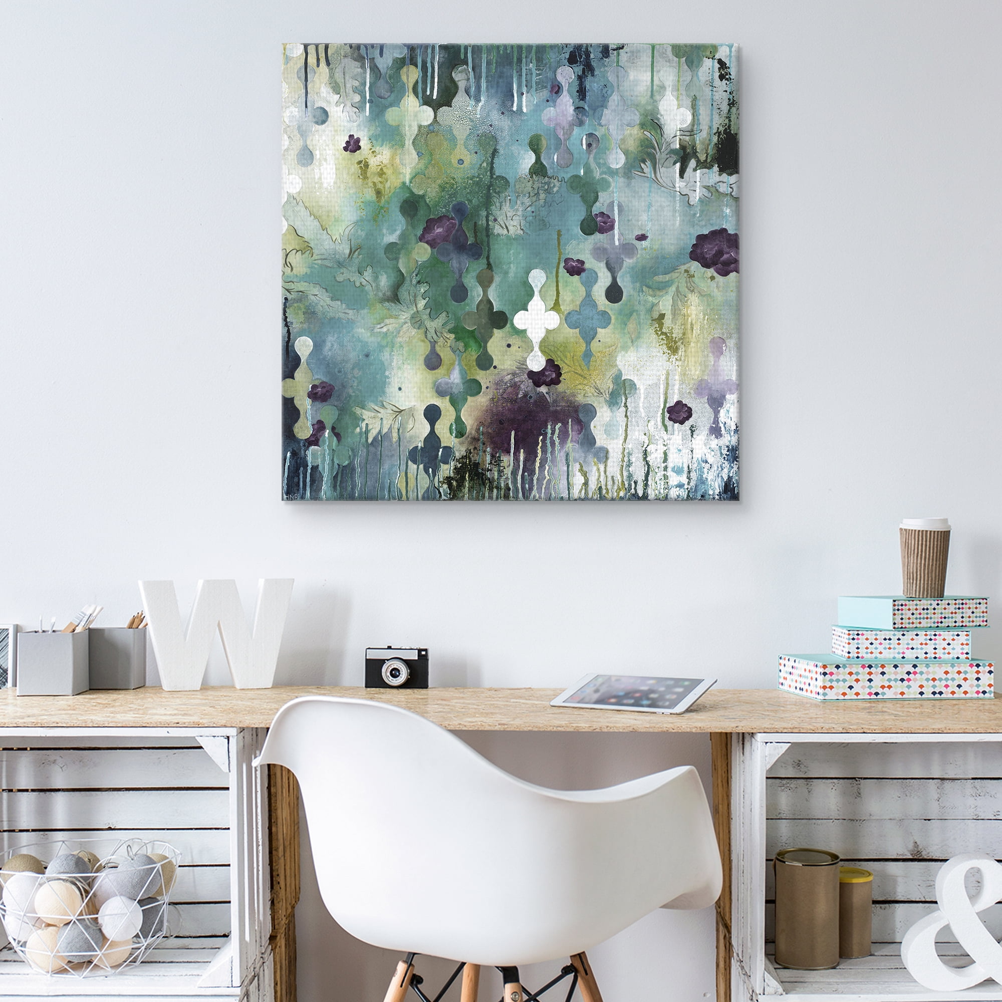 Masterpiece Art Gallery Seafoam Storm Two Light Abstract by Heather Noel Robinson Canvas Art Print
