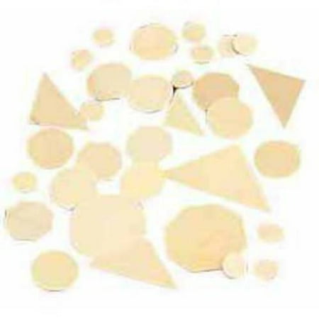 Chenille Kraft Creativity Street Die-Cut Wood Shape, Assorted Sizes, Multiple Patterns, 0.06