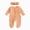 A1130-Orange, variant on NOLDARES Newborn Baby Girls Smocked Romper Preemie Long Sleeve Jumpsuit Going Home Outfit with Bow Headband,A1130-Wine