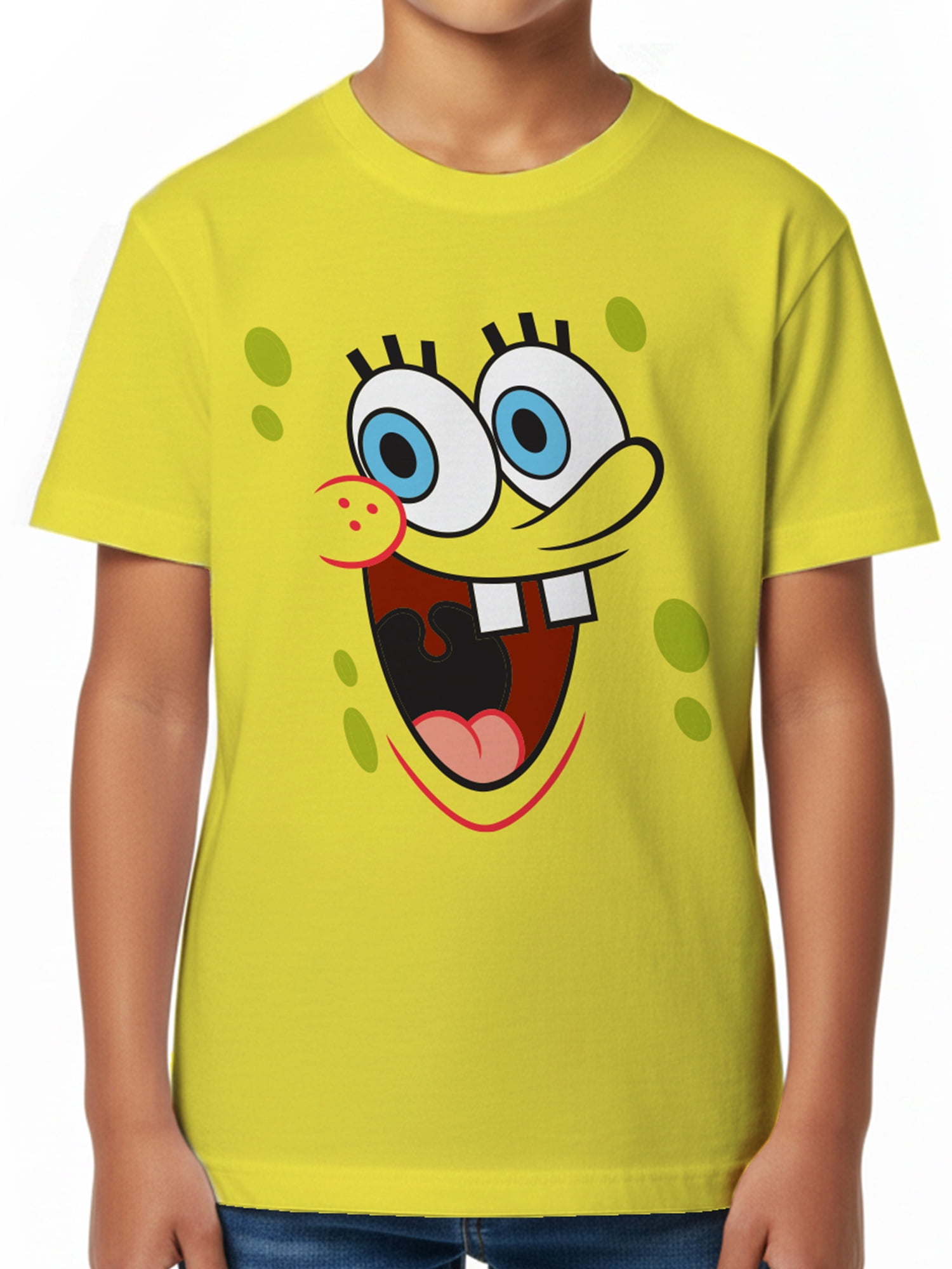 SpongeBob SquarePants Boys Short Sleeve Graphic Costume T-Shirt, Sizes 4-18