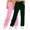 C-Olive Green, variant on Wyobmus 2PC Women's Wide Leg Sweatpants Solid Color Drawstring High Waist Straight Leg Casual Loose Baggy Athletic Running Cycling Pants E-Olive Green