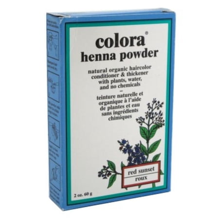 Colora Henna Powder Hair Color Red Sunset 2oz (Pack of 2)