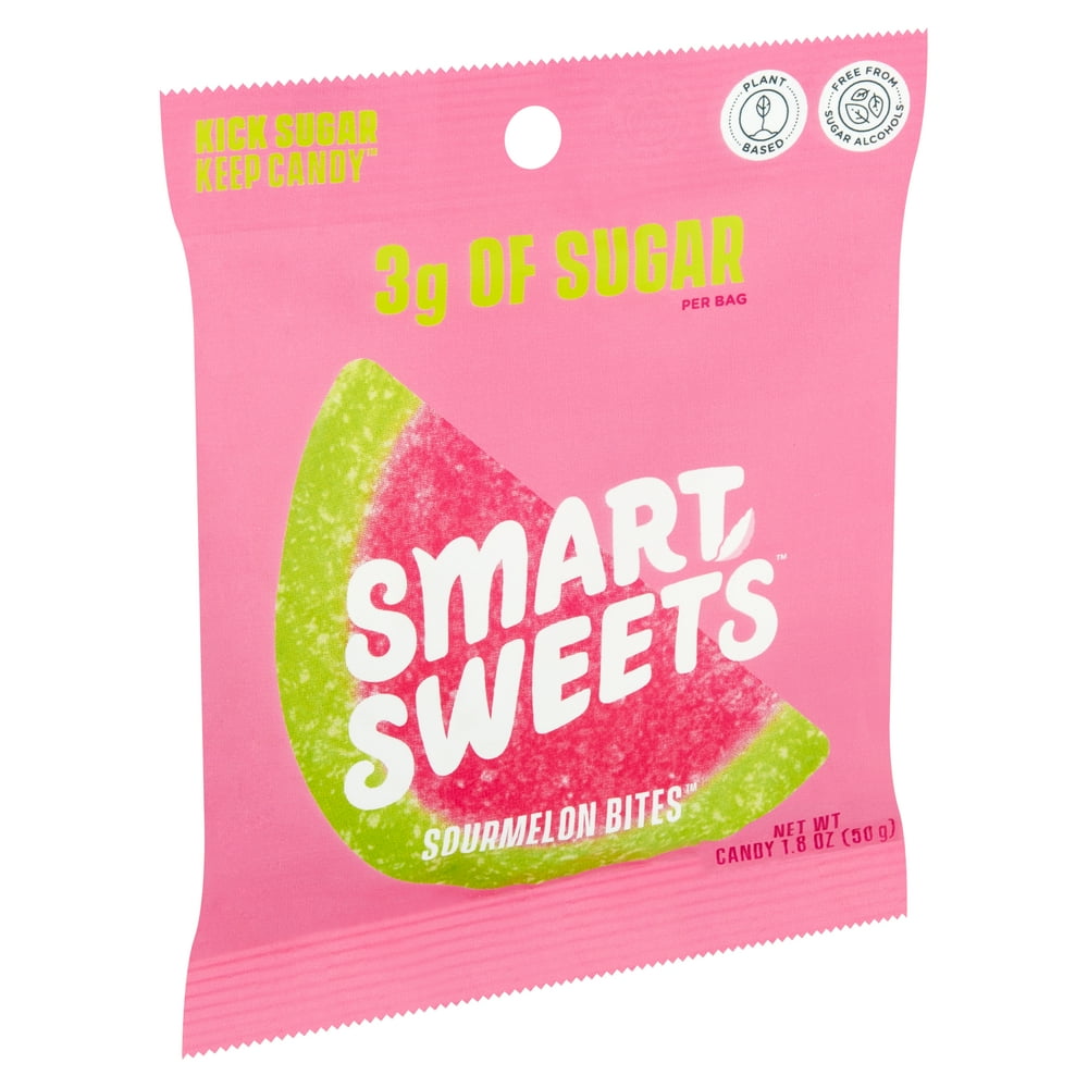 Smart Sweets Sourmelon Bites Watermelon Candy, 1.8 oz