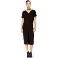 thumbnail image 1 of RACHEL ROY $89 Womens New 1072 Black Slitted V Neck Shift Dress XS B+B, 1 of 2