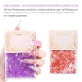 thumbnail image 2 of Wweixi 1440 Pieces Glass Crystal Set Flat Back Excellent Gloss Nail Art Rhinestones DIY Handcraft Manicure Accessories Card Making Yellow Orange, 2 of 6