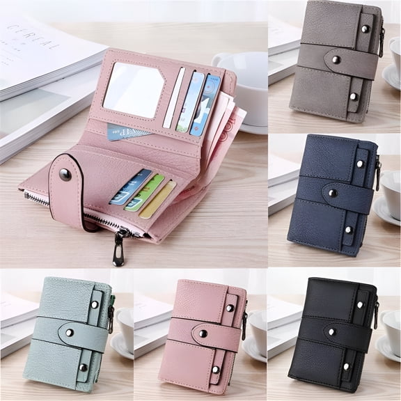 GASTROPOD 2026 New Women'S Bifold Wallet Big Skinny Wallets for Women for Shopping, Travel, Daily Use, Errands, Casual Outings Pink