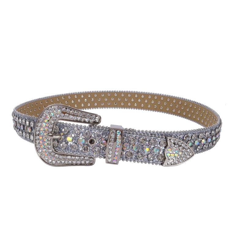 Tengmei Rhinestone Belt for Men Women Western Cowboy Cowgirl  display picture 2
