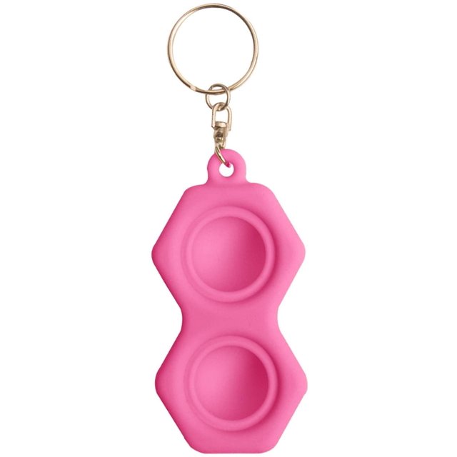 2021 New Fidget Dimple Toy Keychain Pendent, Silicone Bubbles Flipping Board Toy, Stress Relief Simple Sensory Dimple Toy for Concentration Training, Hand Exercise Educational Toy for Kid Adult (#07)