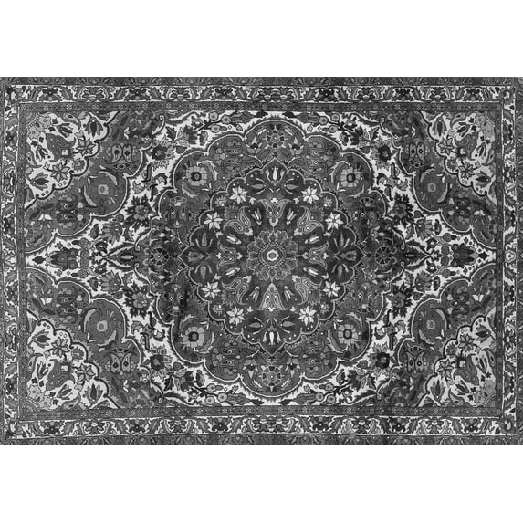Ahgly Company Indoor Rectangle Persian Gray Traditional Area Rugs, 2' x 5'